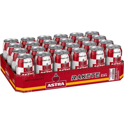 Dosen astra rakete 0 - 24, 0,33l
