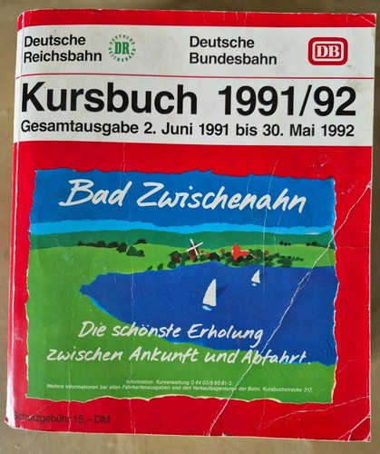 Kursbuch deutsche reichsbahn - kursbuch,