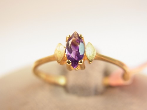 Schöner amethyst ring 333 - amethyst,