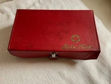 Alter Autoverbandskasten leer = für Sammler = Rot