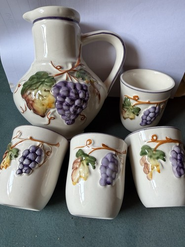 Keramik krug mit bechern - keramik,