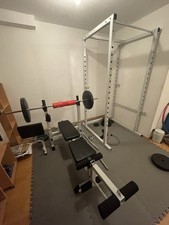 Gorilla Sports Power Cage (100559) and Press Bench (100115)