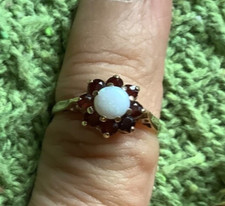 Cluster-Ring 9 kt Gelbgold