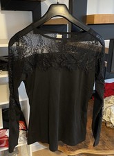 Spitzenshirt Top Damen Gr. S/M