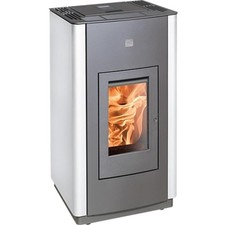 HAAS+SOHN Pelletofen Kaminofen Pelletto IV 419.08 perl-anthrazit/weiß 8,3 kW
