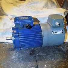 Elektromotor 1,1 KW 900 UMin U/Min RPM Fremdlüfter BG 90 180mm 400 V Flansch 