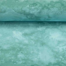 Baumwoll-Jersey Batik, mint