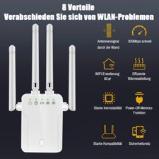 2025 WLAN Repeater Router Range Extender Wireless Signal Verstärker Booster WiFi