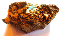 Stufe Baryt mit Malachit Harz  ? (K580) Schau doch Mal durch !