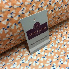 Kleiderstoff lachs bedruckt