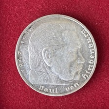 Silbermünze reichsmark paul - silbermünze, 2