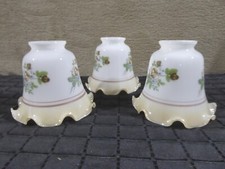 Glas Lampenschirm Tulpe weiß