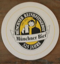 Bierdeckel AUGUSTINER-BRÄU, München: 525 Jahre Reinheitsgebot