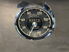 Mercedes W121 190SL  Tachometer  Reparatur Zählwerk mit neuem Chromring Angebot