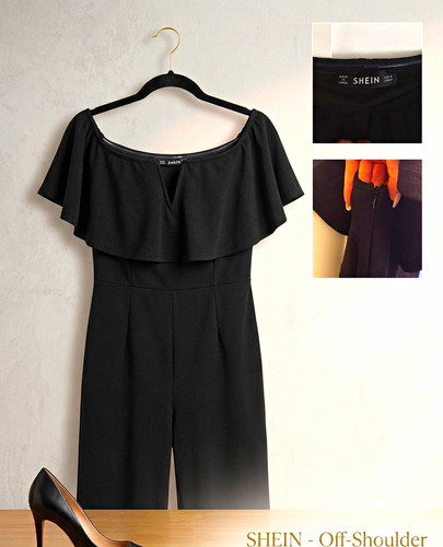 Shein damen overall - shein, schwarz