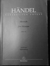 Georg Friedrich Händel: Der Messias - Klavierauszug Chorpartitur Klavier Noten