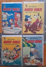 Original Micky Maus Schöner Teil Jahrgang 1952 Hefte 1,2,7,10 aus Nachlass! TOP