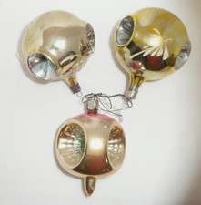 Original alter  Christbaumschmuck Reflex 3er Einstich selten