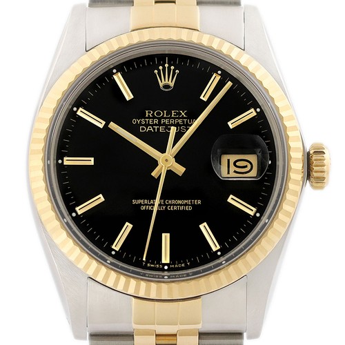 Rolex datejust schwarzes - rolex,