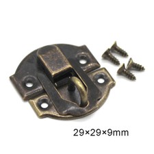 Schatullenverschluß Schatullenschloß Truhenverschluss Kastenverschluss 4 Löcher