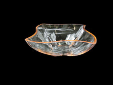 V&B Villeroy & Boch New Wave Glas Apricot / Lachs Schüssel 24 cm x 24 cm