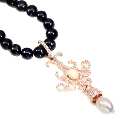 Opal perle collier halskette - opal,