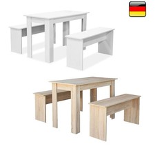 3-tlg.Tisch mit 2 Bänken