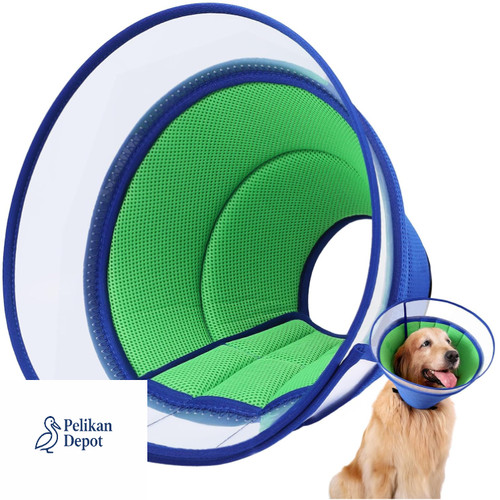 Halskrause hund leckschutz - hund, 3d