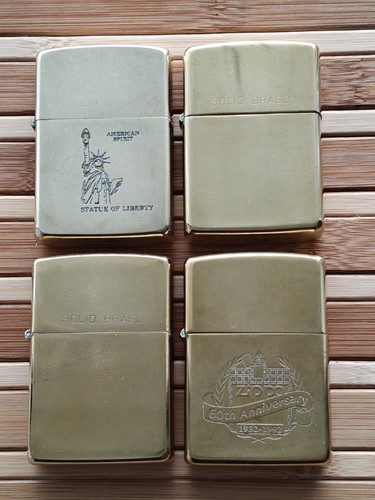 Zippo solid brass sammlung - 4,