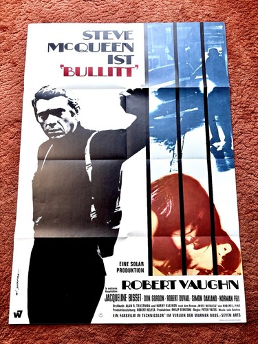 Bullitt kinoplakat poster - bullitt,