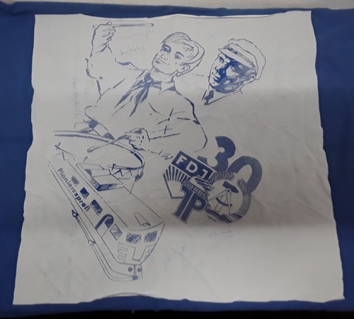 Altes tuch halstuch ddr - altes,