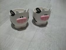 2xEierbecher Kuh Kunststoff