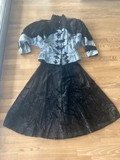 Jeansjacke mit Rock,Upcycled Patchwork,Gr 38 (M), Design Nina W. Ibiza