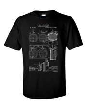 Bierbrauen 1893 Patent Craft Beer Bauplan Homebrew Geschenk T-Shirt