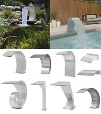 Schwalldusche Schwallbrause Pool Wasserfall Poolfontäne Edelstahl Dusche Teich