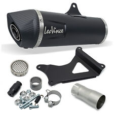 Endschalldämpfer LeoVince SLIP-ON SBK NERO, Edelstahl schwarz, Carbon Kappe