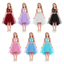 Mädchen Sonderanlass-Kleidung Banquet Kleidensatz Luxus Perlen-Outfit Modern