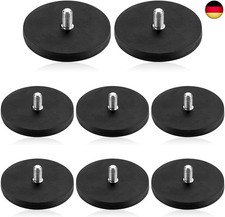 mizikuu Neodym Magnete Gummiert, 8 Stück Haftkraft Magnetsysteme mit 