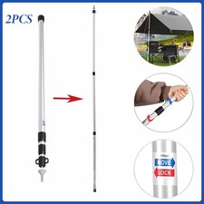 2x Alu Zeltstange Teleskop