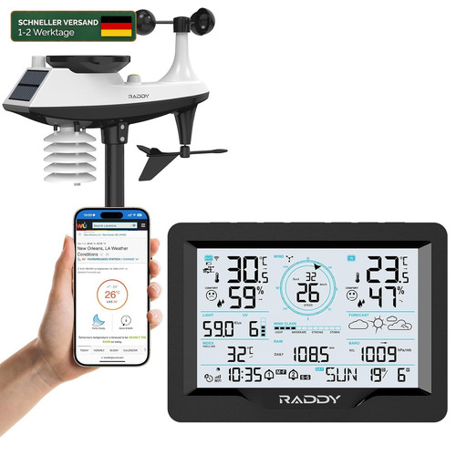 Wetterstation wlan mit - 15-in-1,