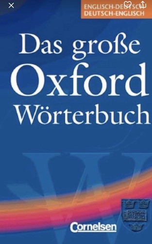Der große oxford wörterbuch - große,