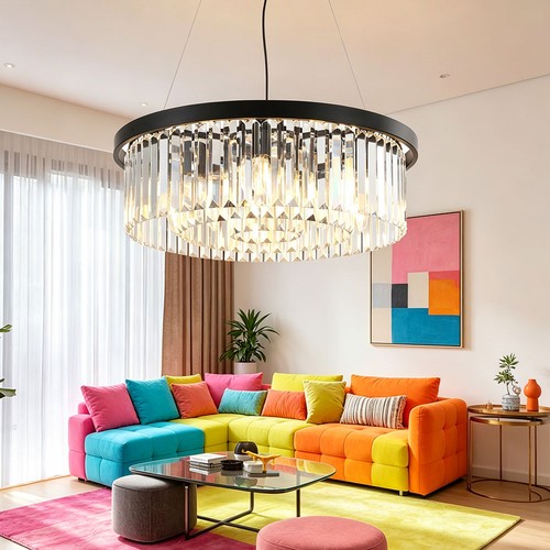 Moderne rund kristall - moderne,