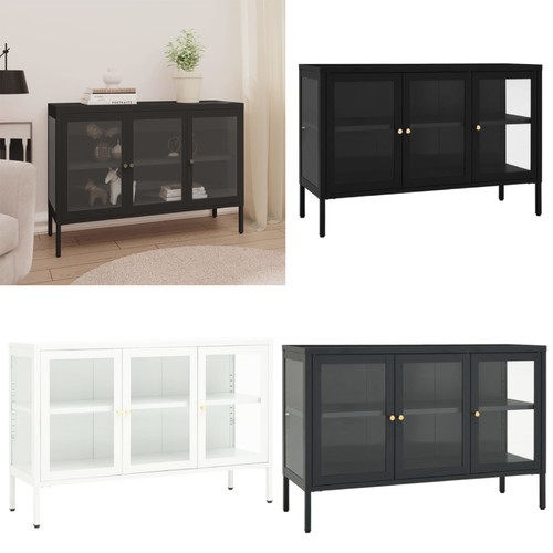 Sideboard stahl glas - stahl,