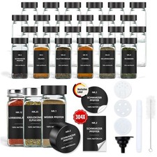 Gewürzgläser Eckig mit