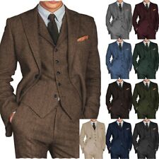 Herren Fischgräte Anzug Jacke