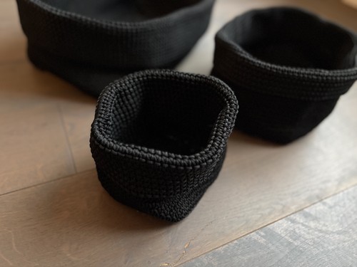 Set körbe häkelkorb - set, 3
