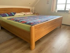 Bettgestell 200 x 220 + Matratze + Wasserdichtes Bezug + 2 Spannbett Lacken