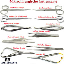 "Mikrochirurgie Instrumente Set – Noyes Schere, Mathieu Nadelhalter, Pinzette Go