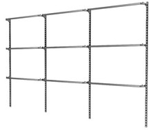 Wandregal Wandgarderobe Ladeneinrichtung begehbarer Kleiderschrank Regal 380 cm