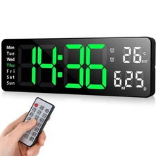 Große LED Digital Wanduhr